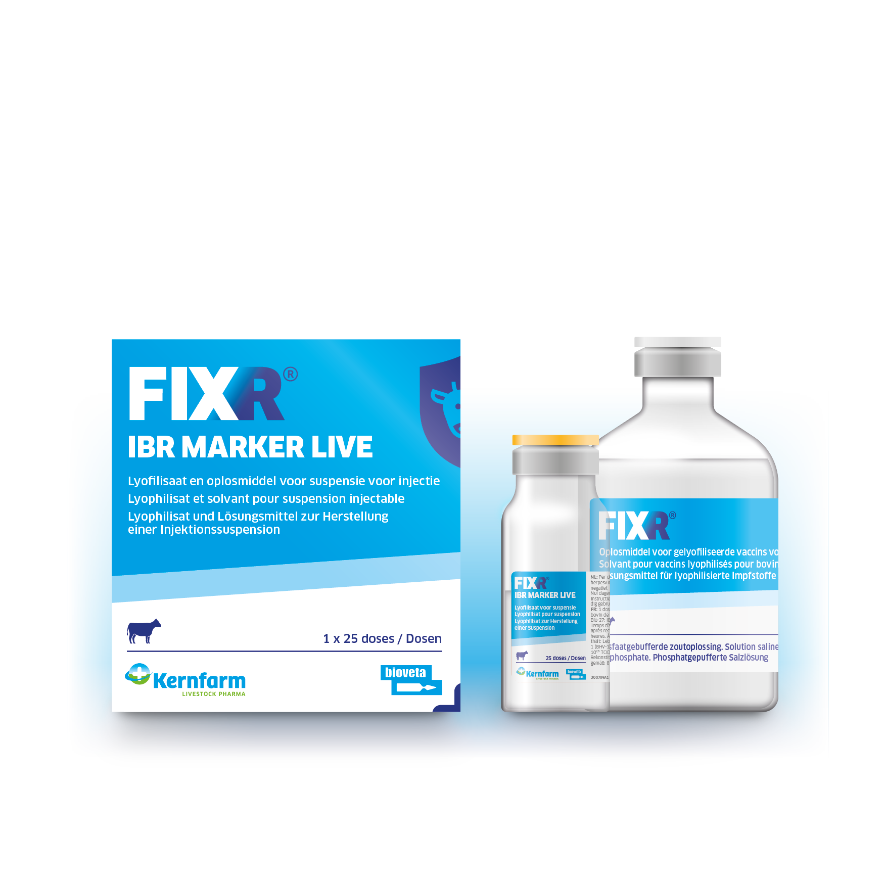 FIXR IBR marker live vaccin varkens 25ds 50ml