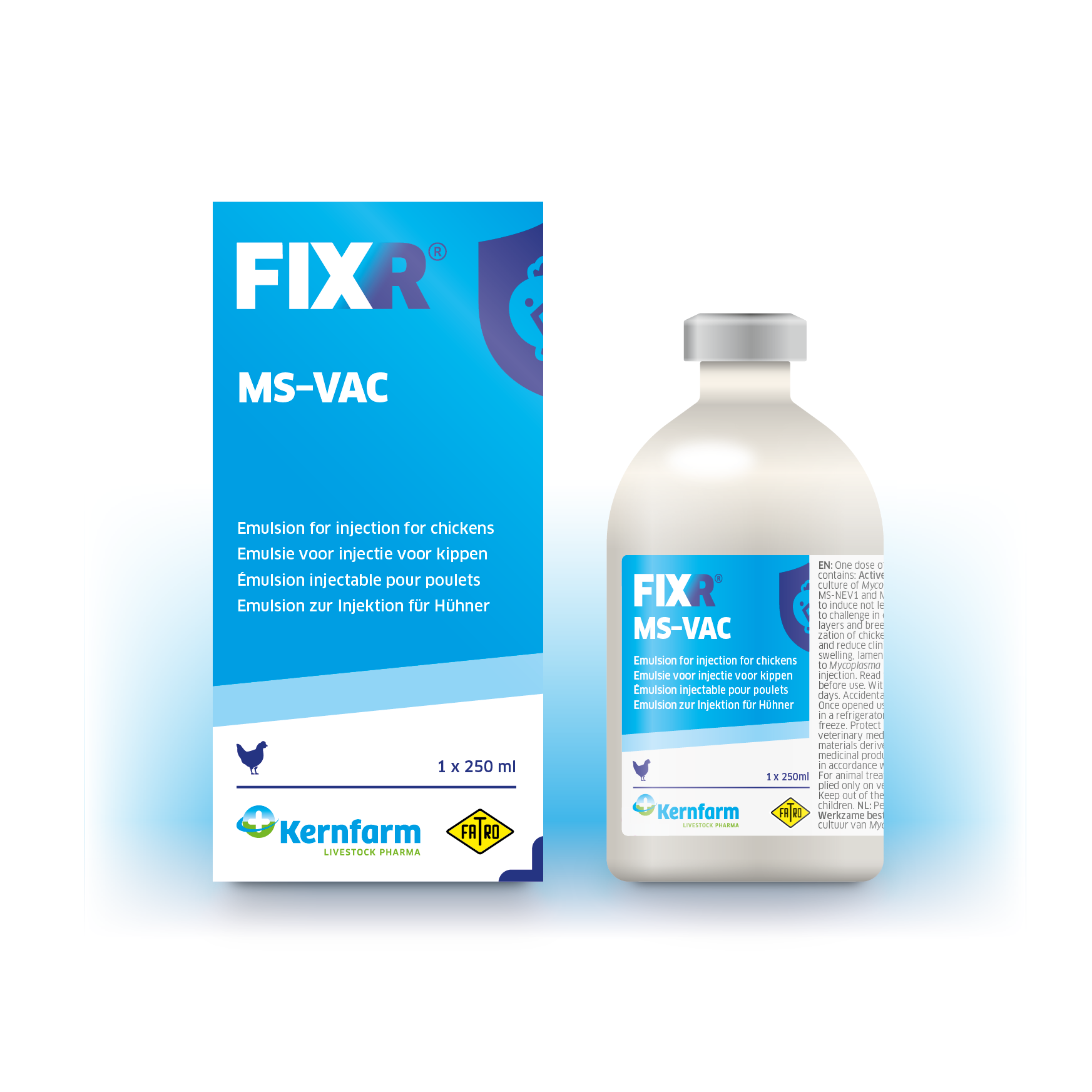 FIXR MS VAC vaccin kippen 250 ml