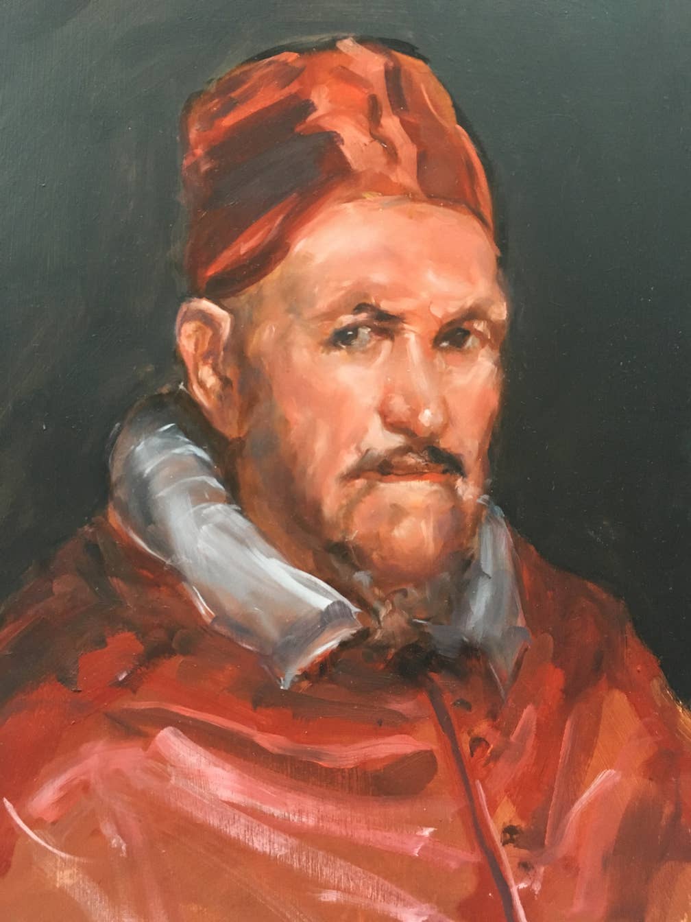 2019 | Study after Velazquez - Portrait of Innocent X |Oil paint | 30 x 40 cm