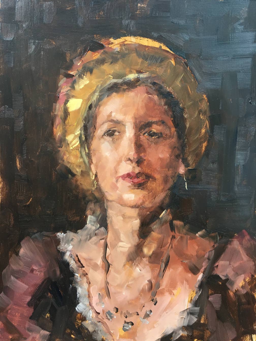 2019 | Woman Portrait sketch from photo |oilpaint | 30 x 40 cm